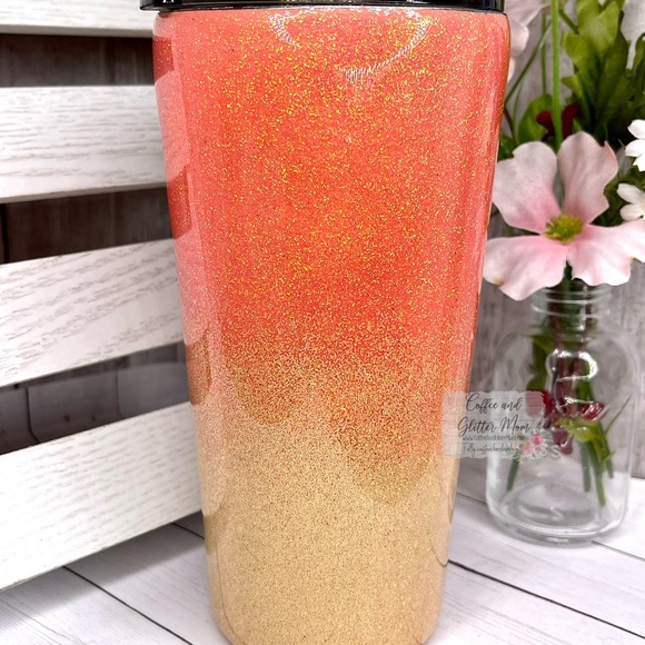 Sunrise Sunburn Sunset Repeat 16oz Slim Pint Handmade Unique One Of A Kind Straw - Picture 5 of 13